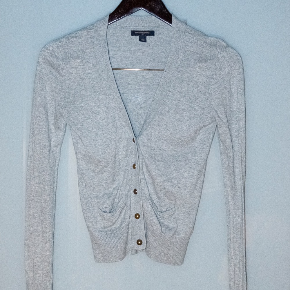 Banana Republic Grey Cardigan